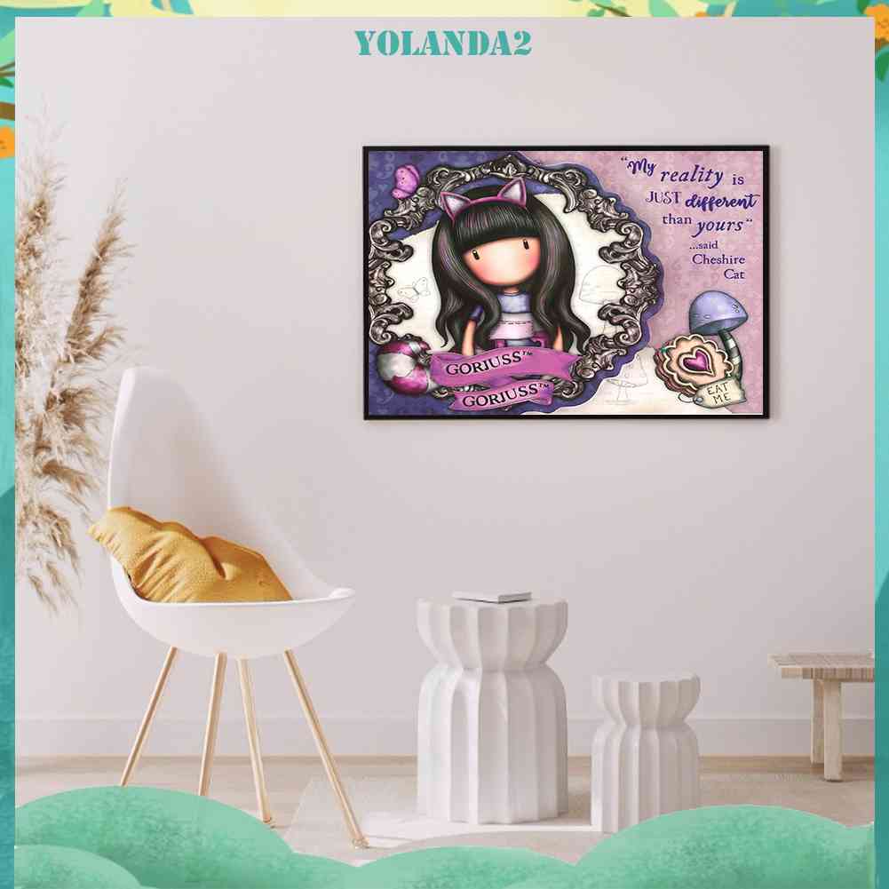 Tranh Đính Đá Kim Cương Toàn Bộ 5D DIY Hình Búp Bê