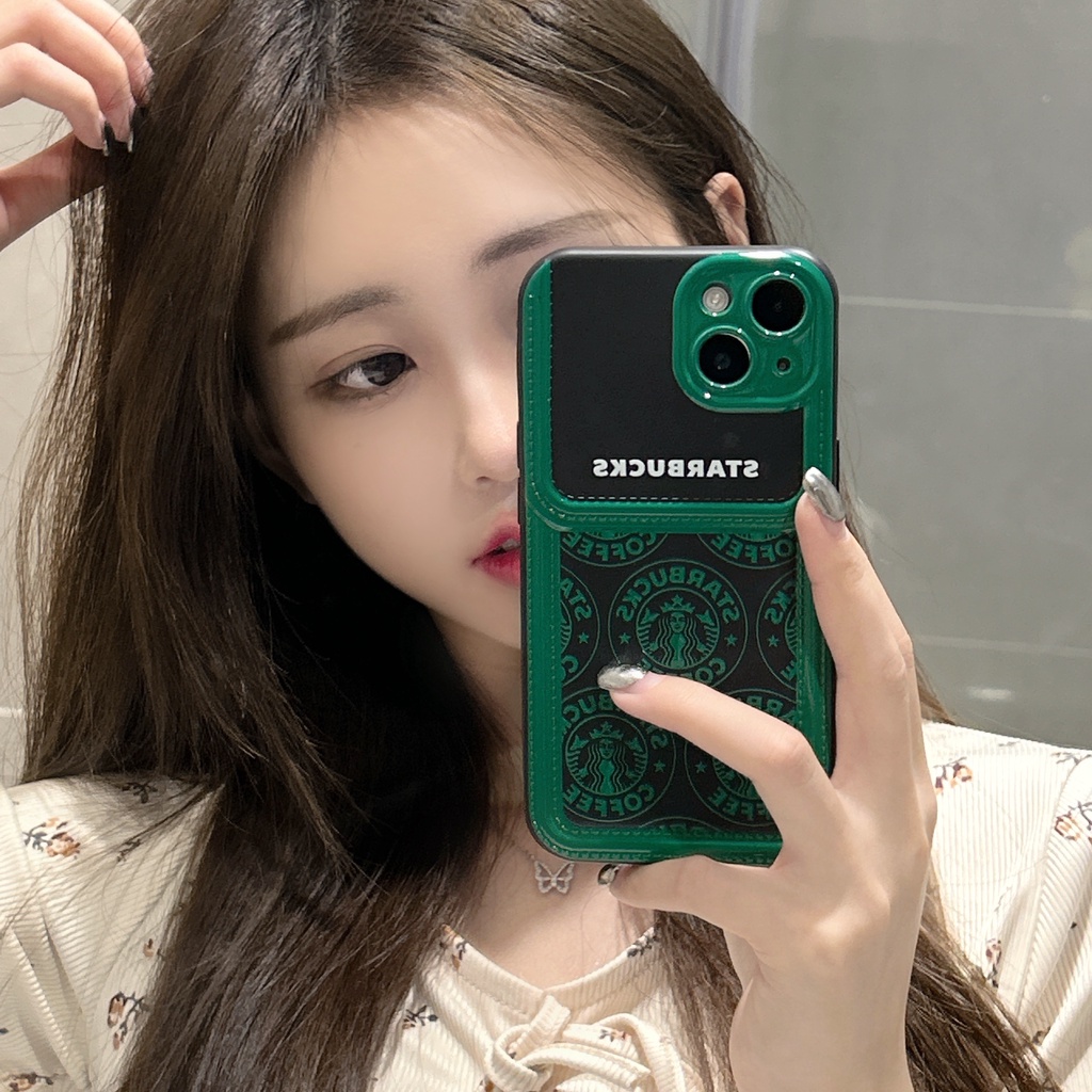 Ốp Điện Thoại TPU Dẻo Họa Tiết Starbucks Độc Đáo Chống Rơi Cho iPhone11 12 13 14 Pro Max