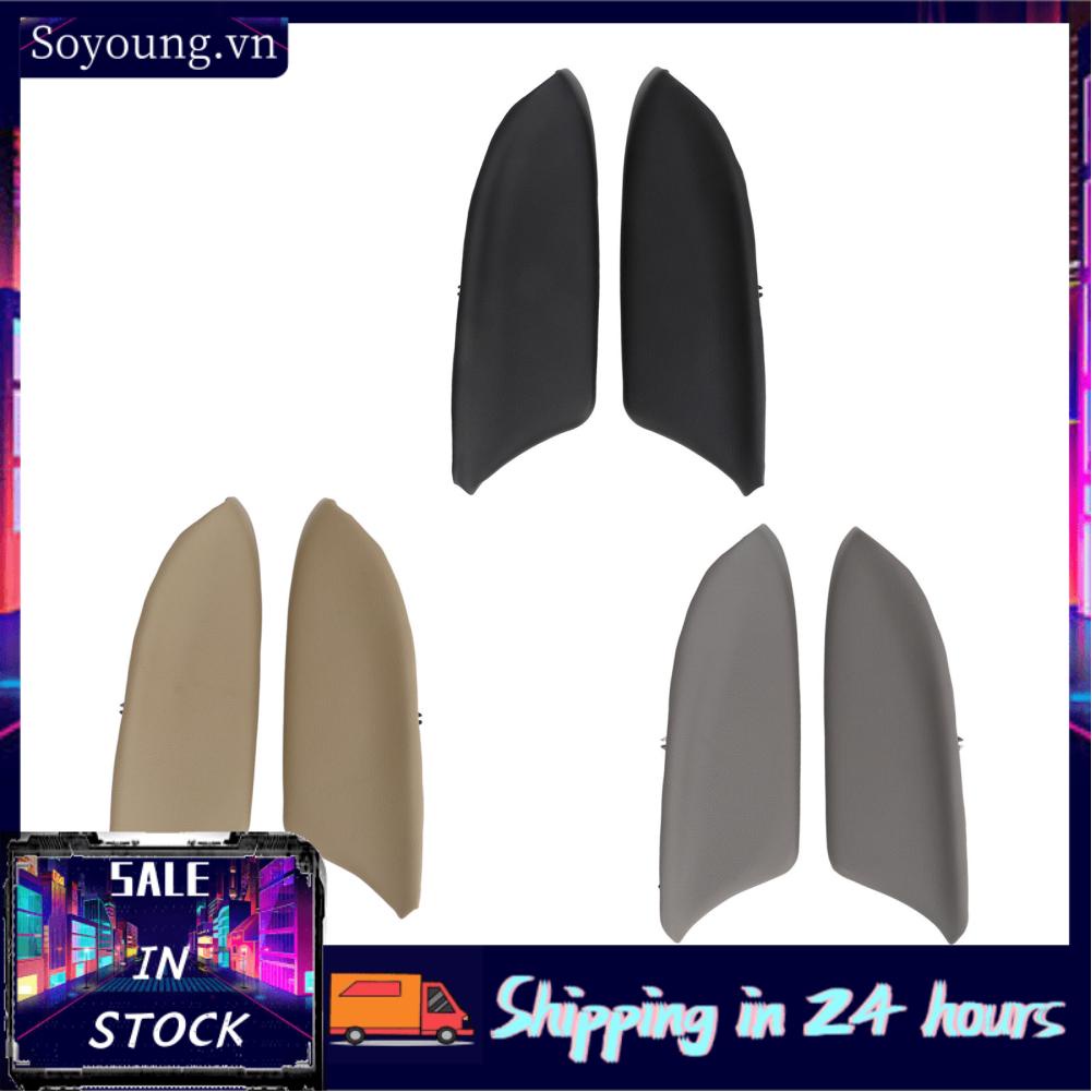 Soyoung Armrest Lid Pad  Perfect Fit Waterproof Synthetic Leather Wrinkle Resistant Long Service Life Left Right Door Panel Handle Cover for Car