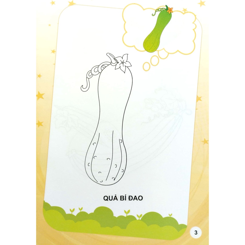 Sách Bé Tập Tô Màu - Rau, Củ, Quả