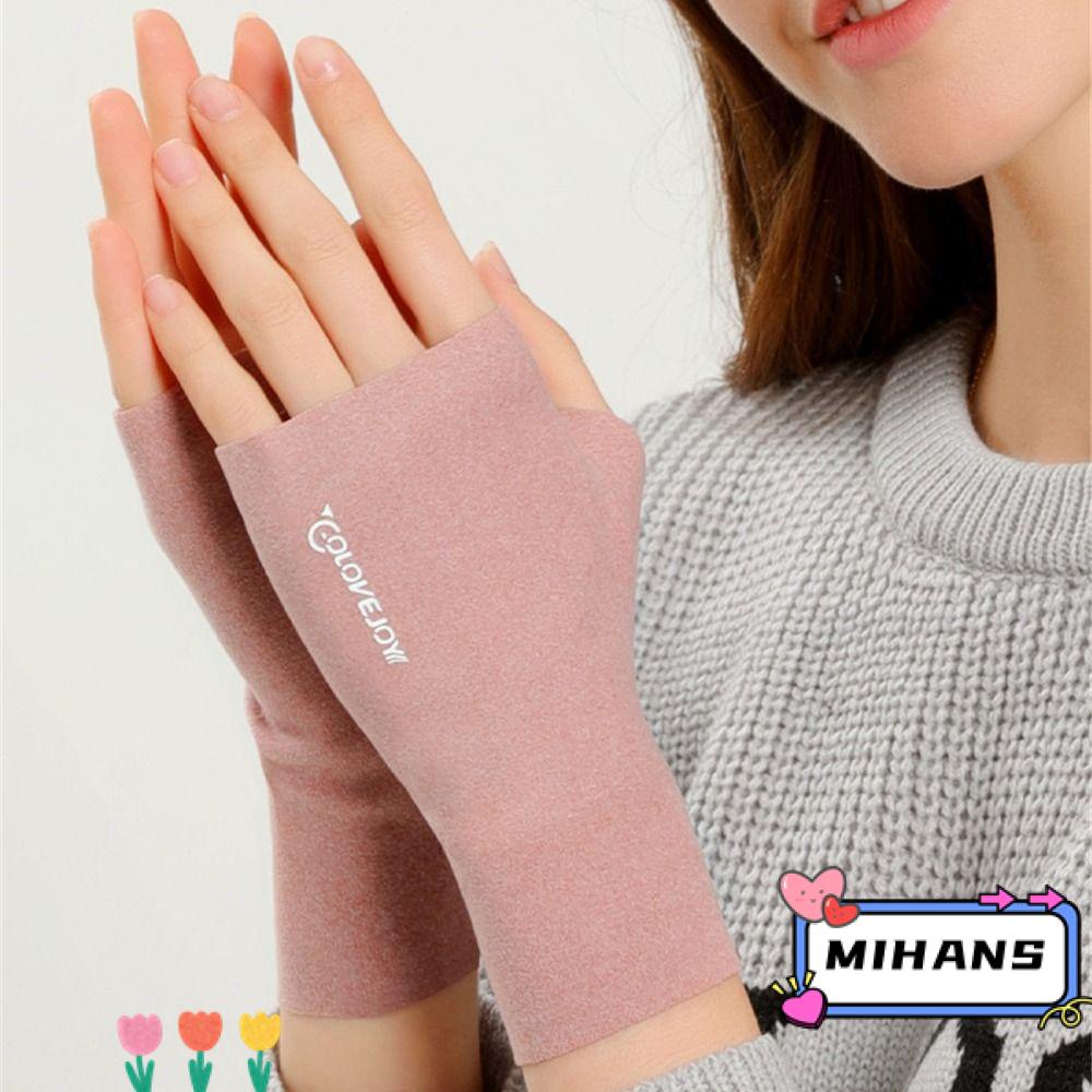 Găng Tay Dệt Kim Hở Ngón Thời Trang Mùa Thu Dành Cho Nữ