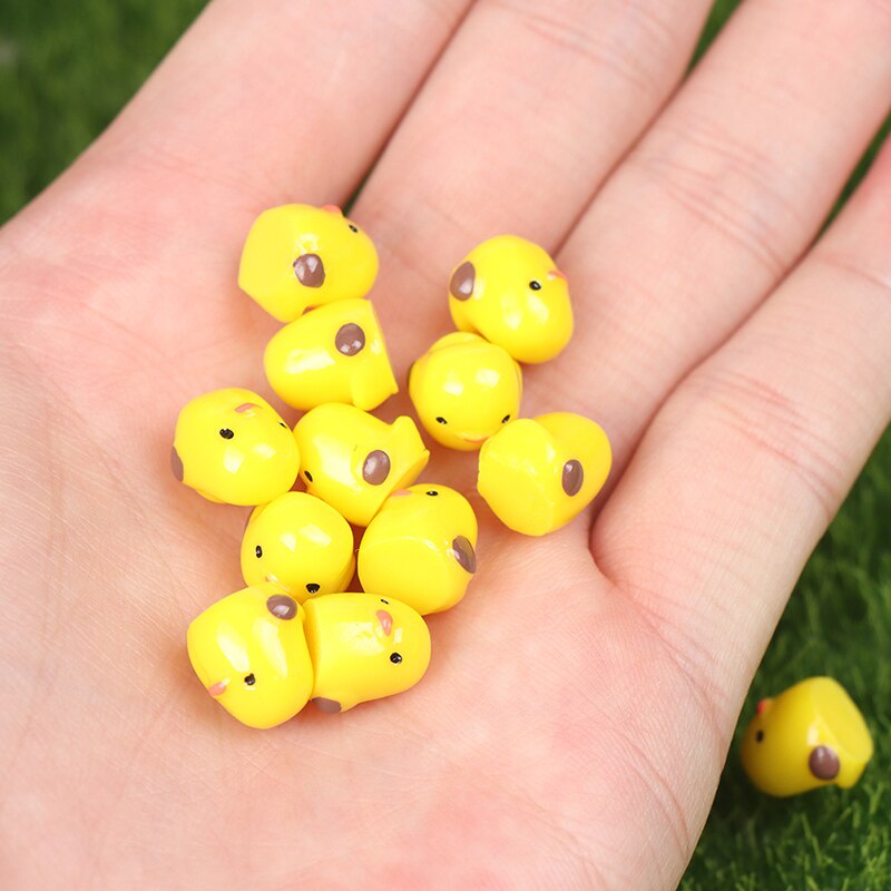 Mô Hình Tiểu Cảnh "Gà con Mini" Trang Trí Sen Đá, Sân Vườn/ Chậu Cây, DYI, Terrarium