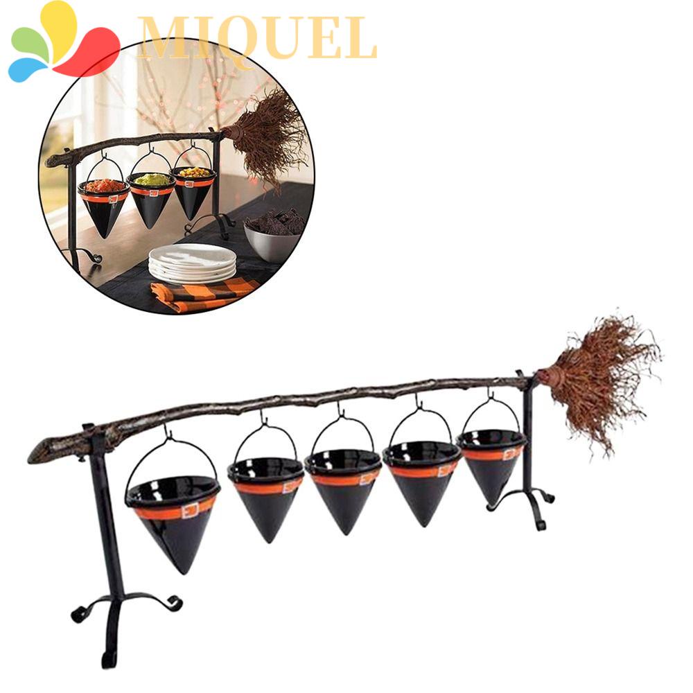 Tô Đựng Thức Ăn Kèm Giá Đỡ Tháo Rời Được Hình Nón Phù Thủy Trang Trí Halloween