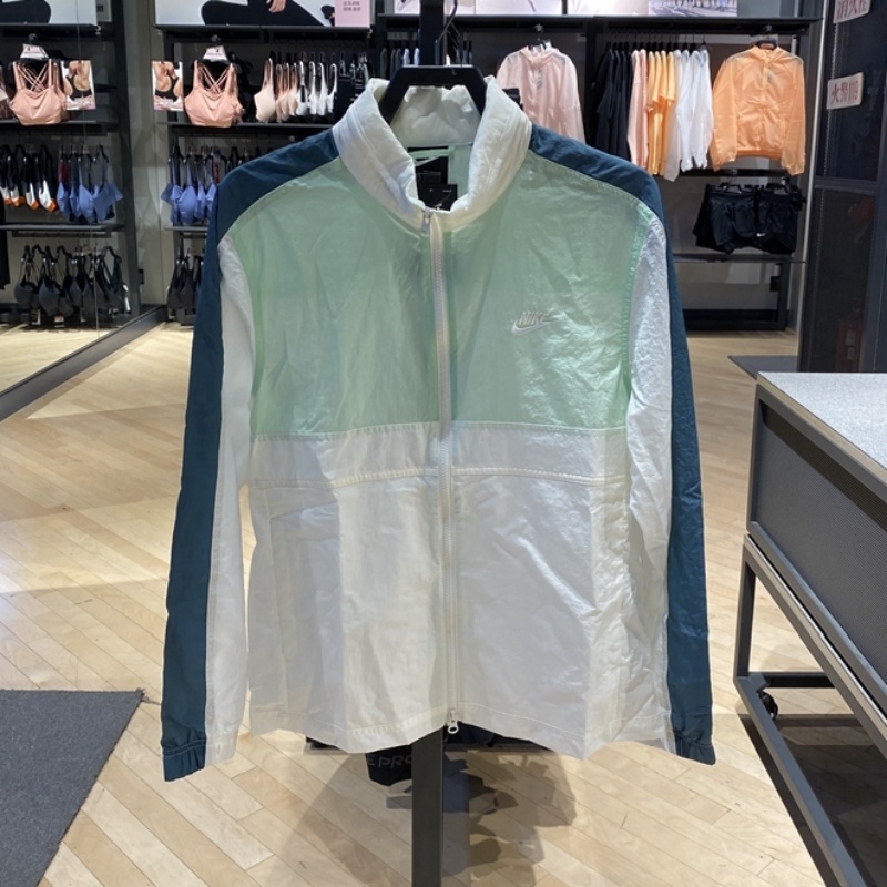 Áo Khoác Thể Thao Nike 100% Chính Hãng Chống Gió Cổ Đứng Cá Tính Cho Nam