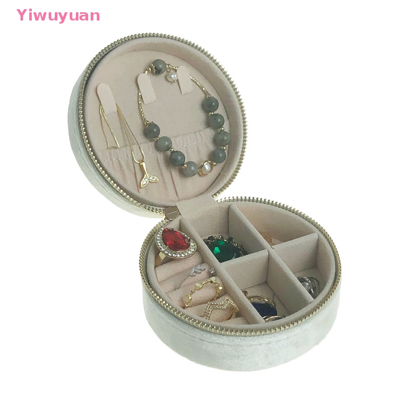 < Yiwuyuan > Hộp Đựng Trang Sức Vải Nhung Lông Xù Nhỏ Gọn Dành Cho Đi Du Lịch Mới