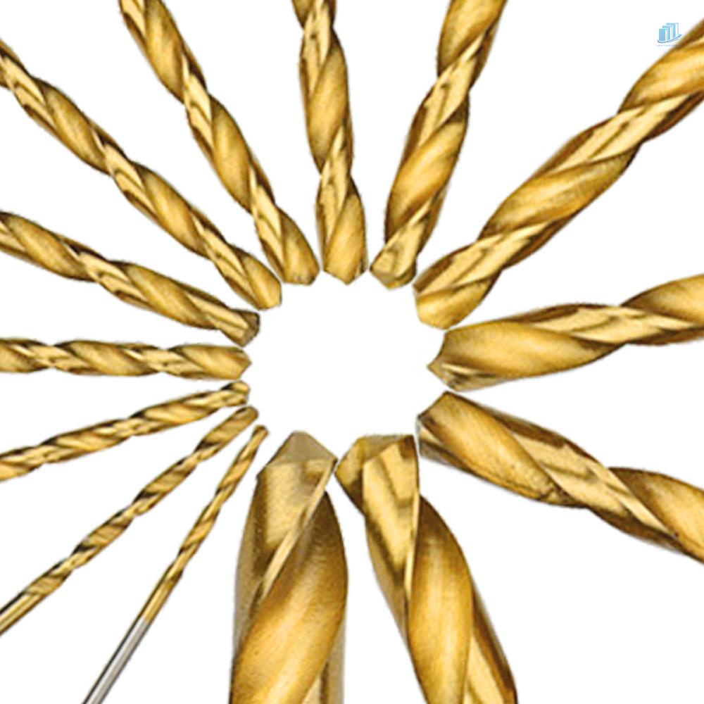 Bộ Mũi Khoan Xoắn Titan 99 Món Tốc Độ Cao Kèm Hộp Đựng Bằng Hợp Kim Nhôm Đồng Cho Gỗ / s2mwvn