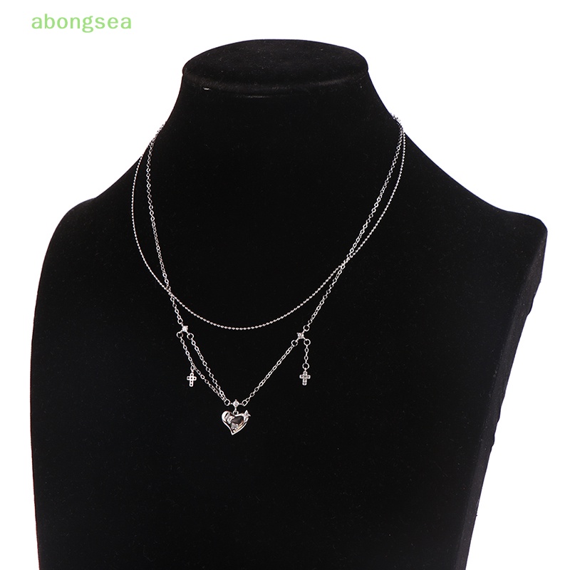 Vòng cổ Mặt Chữ Thập Đính Đá Zircon abongsea