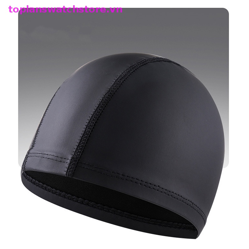 Mũ Bơi Thể Thao Bằng Vải PU Co Giãn Chống Nước Bảo Vệ Tai