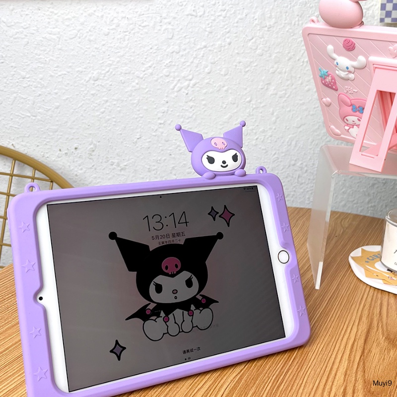 Bao Da Máy Tính Bảng In Hình Kuromi & Melody Thời Trang Cho Ipad 9Th 10.2 2022Ipad 10Th 10.9 Mini 5 Ipad 9.7 Air 4 / 5 Pro 10.5 / 11