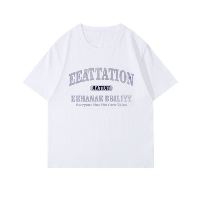 Áo Thun Unisex 100% Cotton Nguyên Chất Ngắn Tay Phong Cách Hàn Quốc Mới NRVP 2023