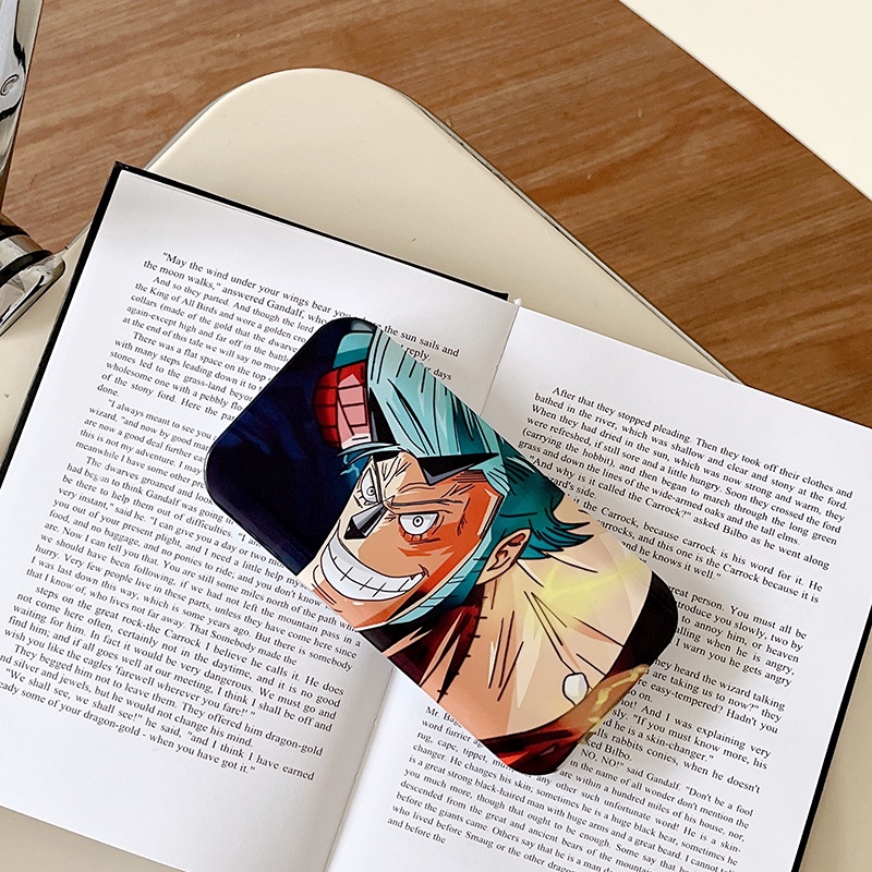 Ốp Điện Thoại in Hình One Piece Tích Hợp Gương Và Trượt Bảo Vệ Cho iPhone 14 Pro Max 13 12 11