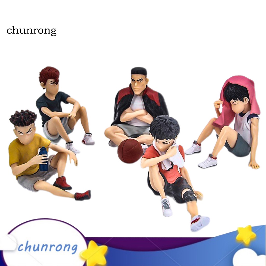 Bộ 5 Mô Hình Nhân Vật Anime Slam Dunk Dùng Trang Trí