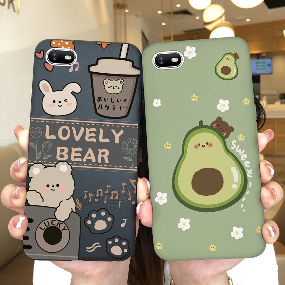 Ốp Điện Thoại Silicon Chống Sốc Hình Hoa Cho Oppo A1k Realme C2 Realme C 2 Oppo A1 k A 1 k RealmeC 2