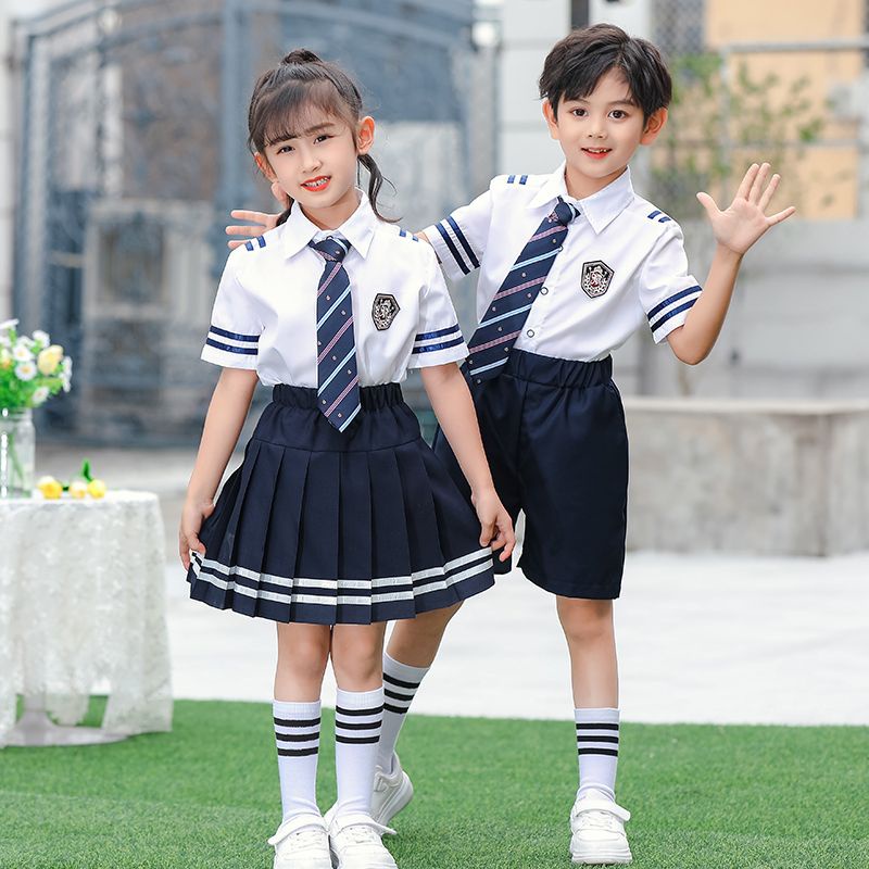 Đồng Phục Học Sinh Ngắn Tay Phong Cách Anh Quốc Thời Trang Mùa Hè