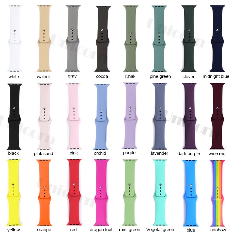 Dây Silicone Thay Thế Cho ĐồNg Hồ apple iWatch 44mm 45mm 40mm 42mm 38mm 41 8 6 5 3 SE 7