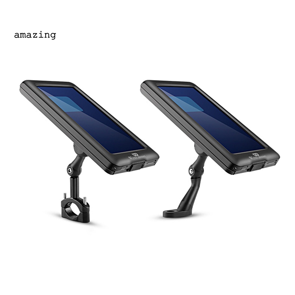 Giá Đỡ Điện Thoại Kiêm Sạc Điện Thoại Gắn Tay Lái Xe Đạp / Mô Tô Có Lỗ Sạc Chống Sốc