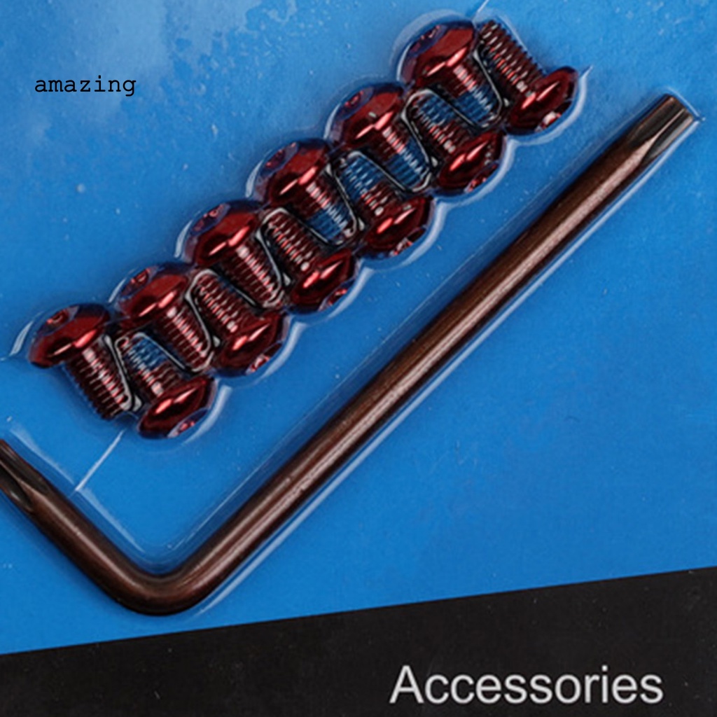 Bộ 12 Ốc Vít Đĩa Xe Đạp Màu Sắc Tươi Sáng Chống Trượt Độ Bền Cao