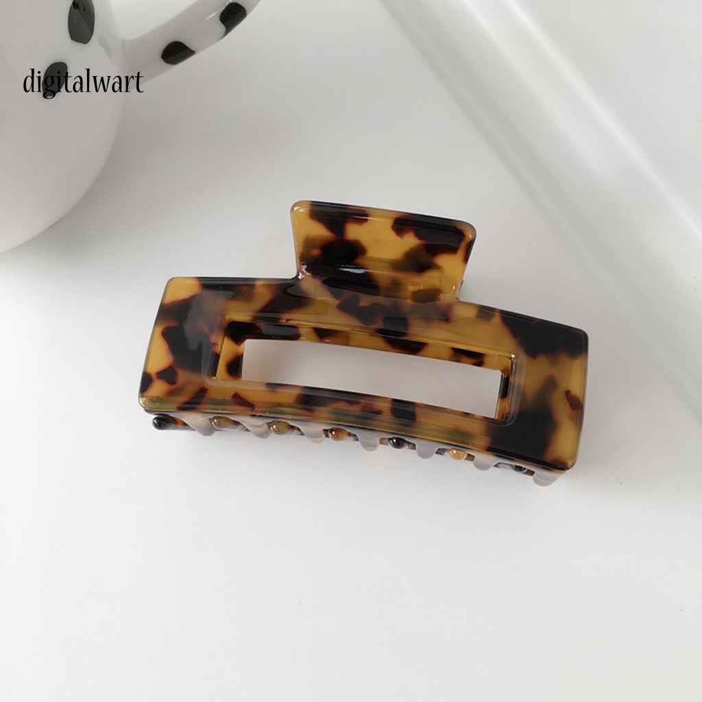 Kỹ Thuật Số| Kẹp Tóc Càng Cua Chống Trượt Hình Vuông Cổ Điển Cho Nữ