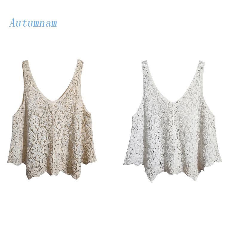 Áo Tank Top Đan Len Thời Trang Mùa Hè Xinh Xắn Cho Nữ