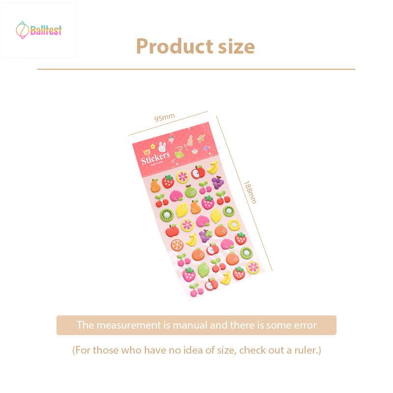 💜Hình dán sticker 3d nổi cute chống nước chữ động vật siêu nhân công chúa dễ thương trang trí cho bé trai gái