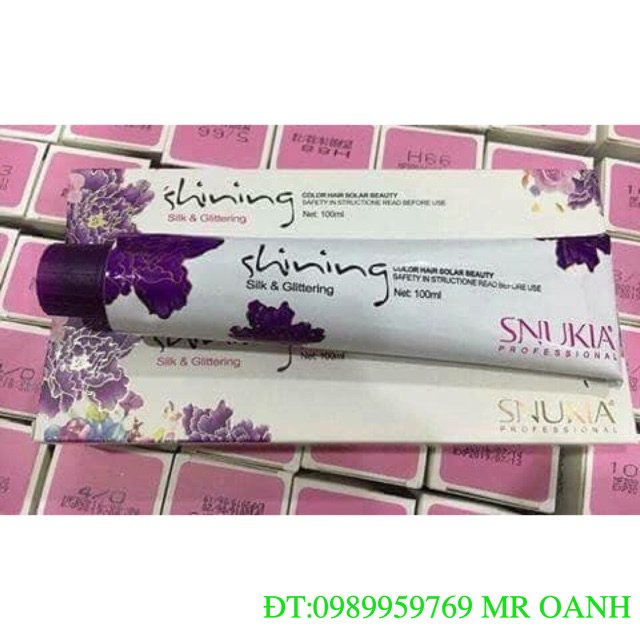 Thuốc nhuộm SNUKIA 100ml.gồm 66 mã màu thời trang