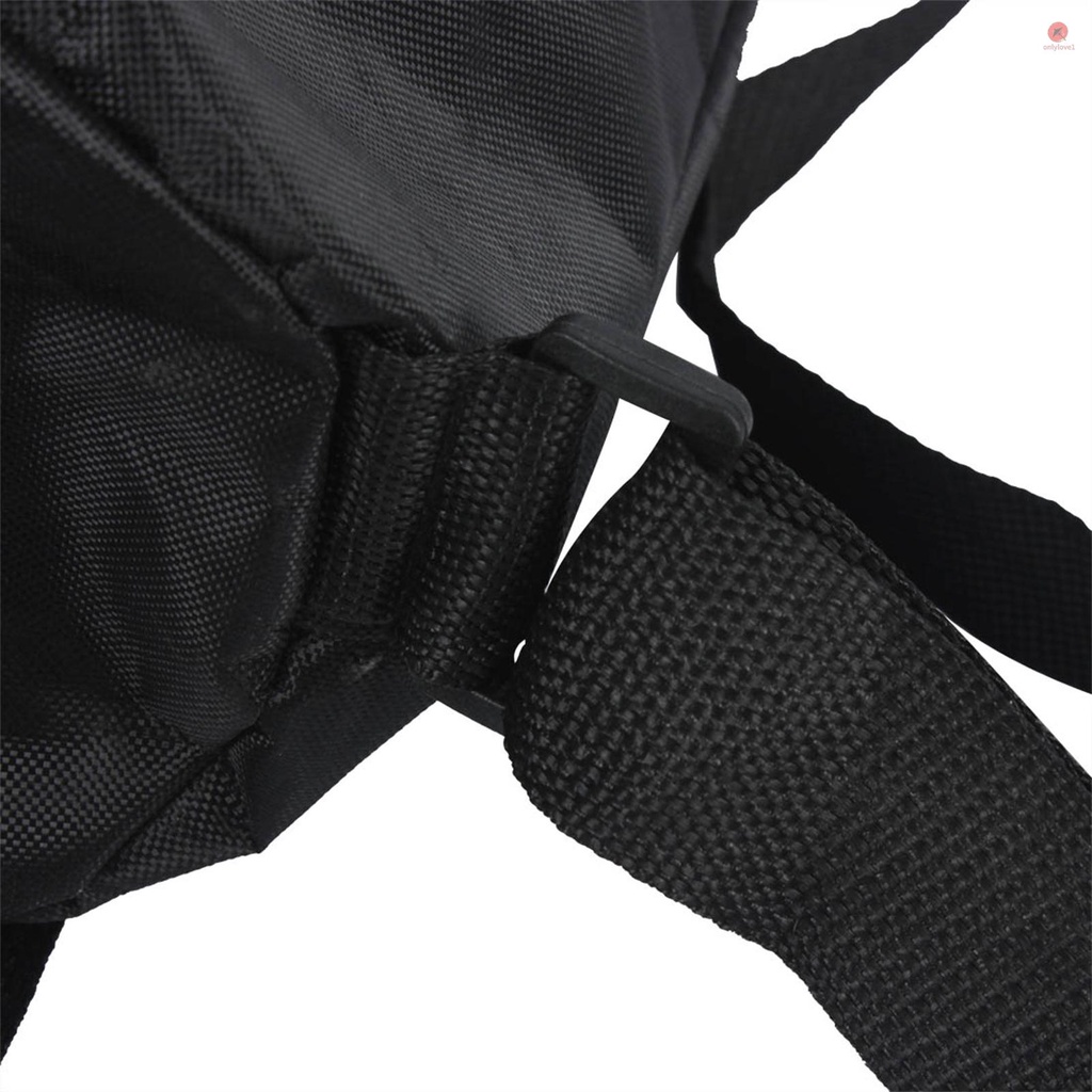 Túi Xách Vải Oxford Chống Thấm Nước Màu Đen 8 Inch Họa Tiết Djembe Châu Phi Độc Đáo