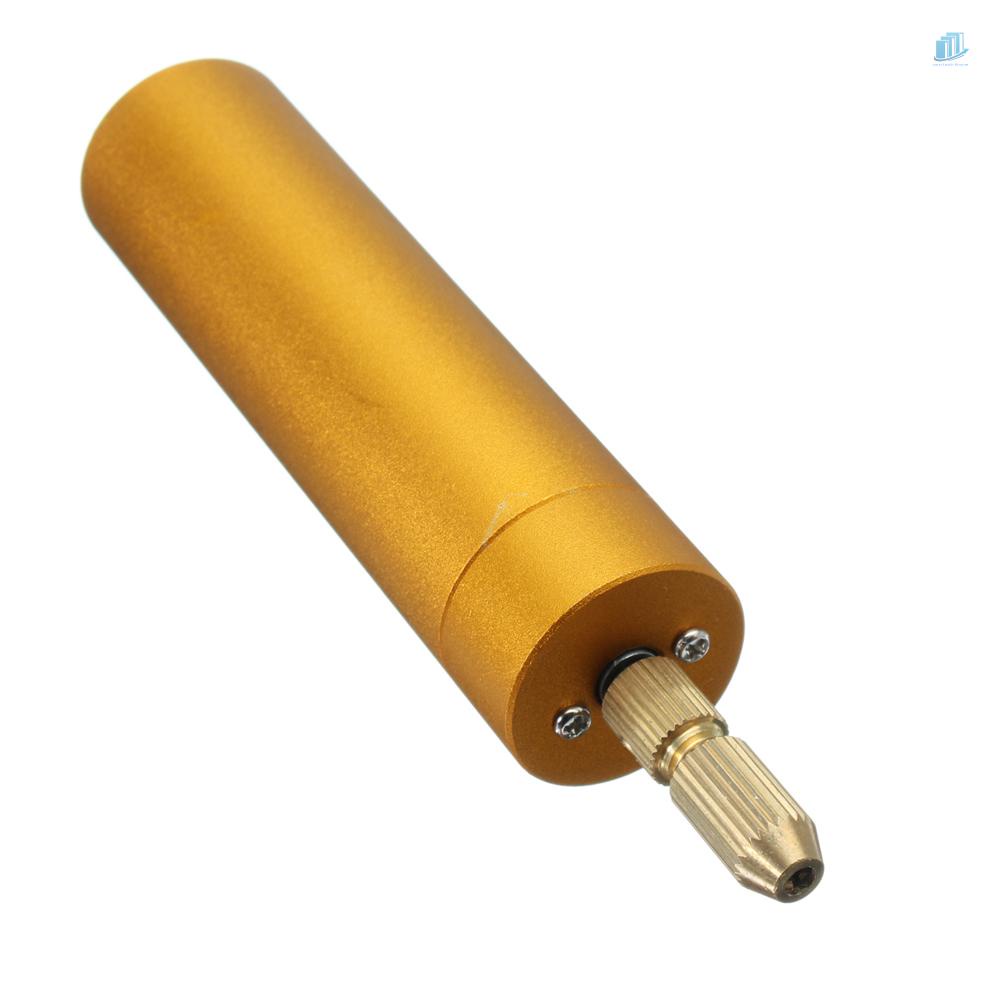 Máy Khoan Điện Tử Mini 5V DC Bằng Nhôm Kèm 10 Mũi Xoắn DIY