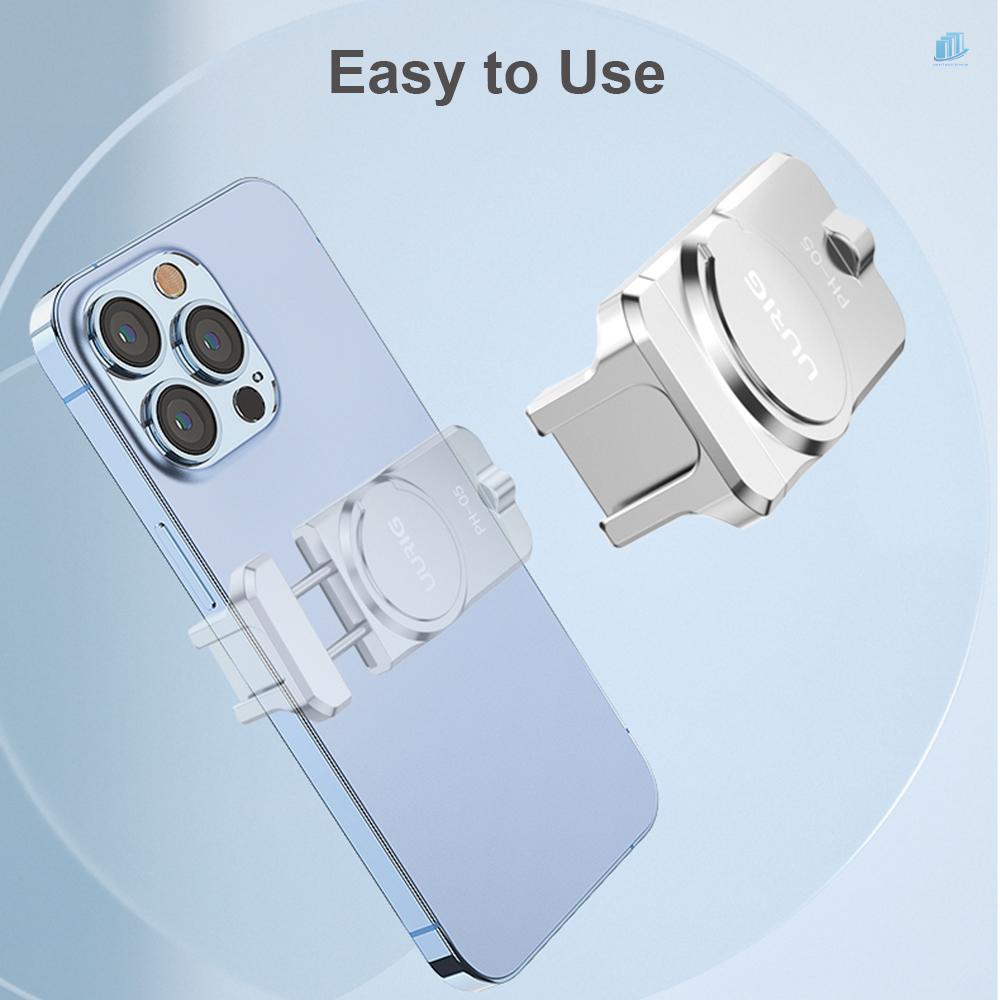 Giá Đỡ Ba Chân Từ Tính Bằng Hợp Kim Nhôm UURIG PH-05 Có Lỗ Vít 1 / 4 Inch Thay Thế Cho iPhone 14 / 13 / 12 / 11