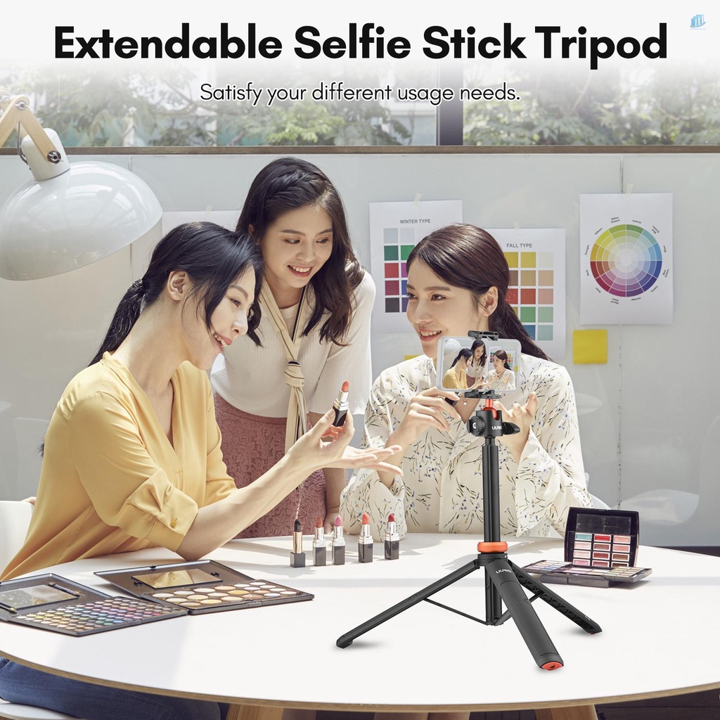 Gậy Selfie UURIG TP-02 Đa Năng Có Giá Đỡ Đầu Bi Linh Hoạt 130cm Max.Height Ốc Vít 1 / 4 Inch Cho Điện Thoại Thông Minh / Máy Ảnh