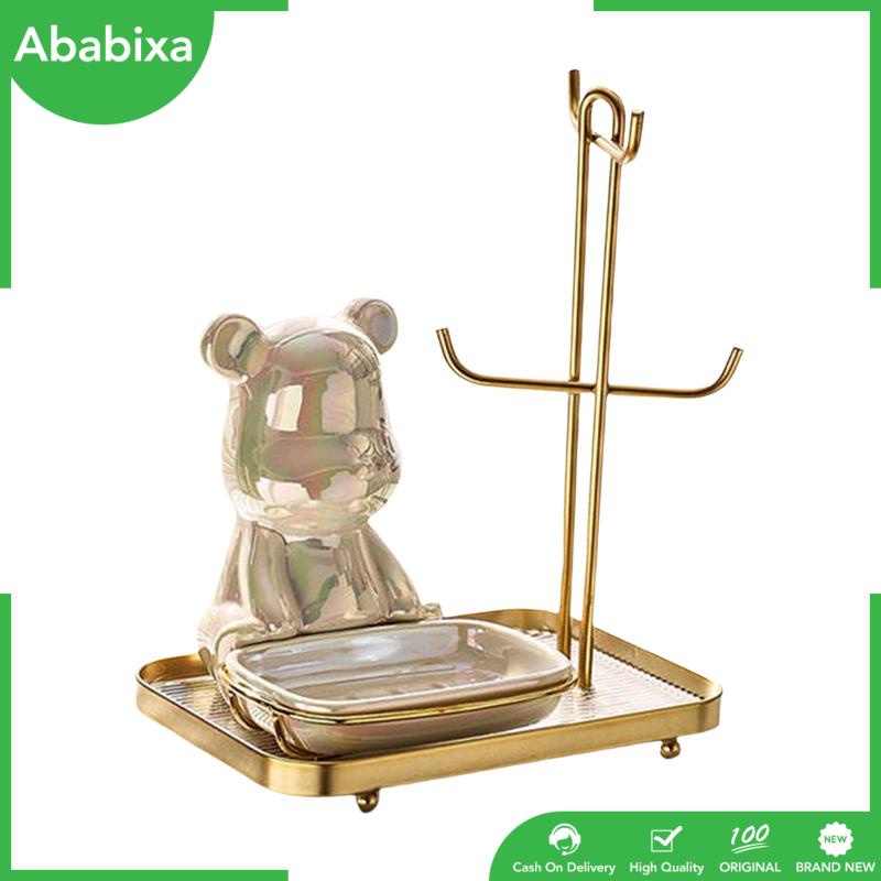 [Ababixa] Khay Lưu Trữ Trang Sức Hình Gấu Sáng Tạo Cho Bàn Ăn Phòng Ăn