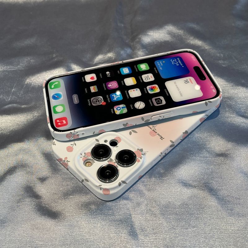 Ốp Điện Thoại In Họa Tiết Hoa Hồng Cổ Điển Cho Iphone 14 7 / / 1213 Xr xs8plus / 11 / 8MHA