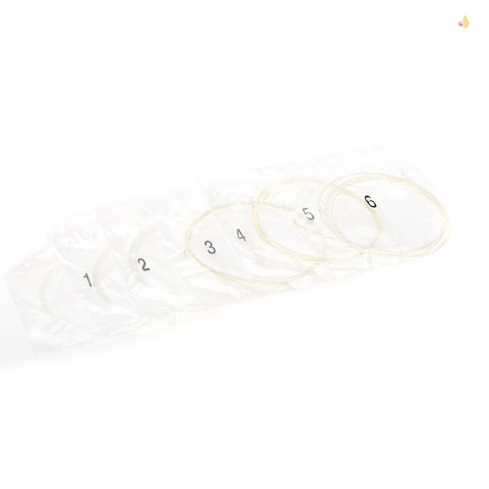 Bộ Dây Đàn Bằng Nilon Mạ Bạc Siêu Nhẹ Cho Guitar Cổ Điển mynice