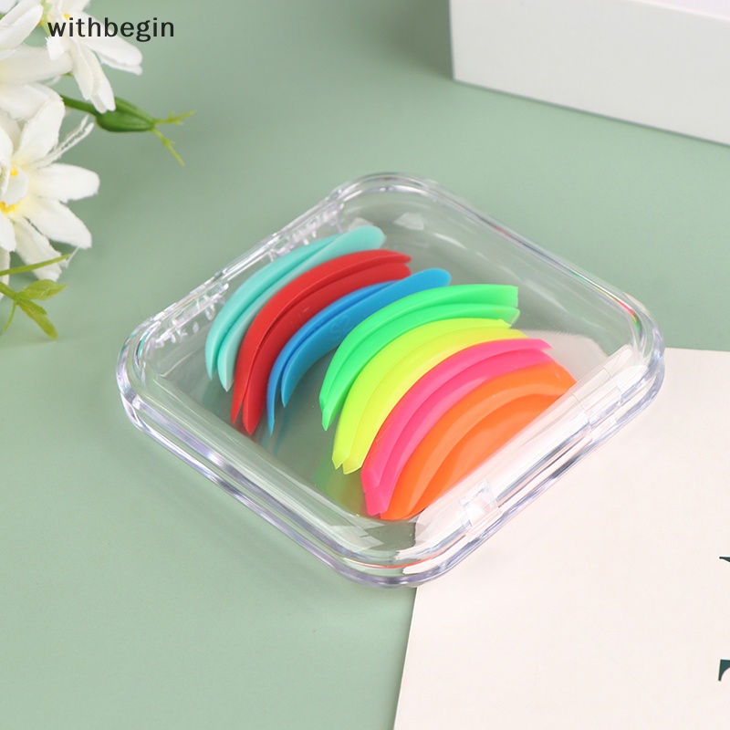 Bộ 7 Cặp Đệm Silicone Uốn Cong Lông Mi Có Thể Tái Sử Dụng
