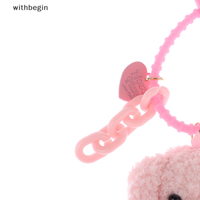 1 Móc Khóa Hình Chú Chó Teddy Nhồi Bông Dễ Thương DIY