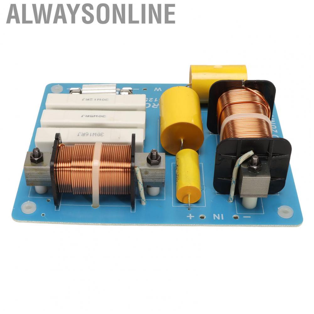 Alwaysonline 2 Way Crossover  Professional Treble Bass DIY Tool Fast Heat Dissipation Frequency Divider for Stage