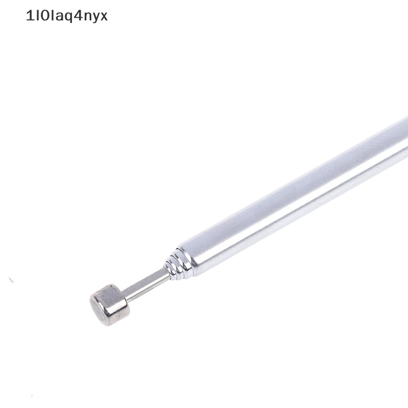 1 cái 37cm 5 phần Telescopic thép không gỉ AM FM Đài phát thanh phổ ăng ten mới
