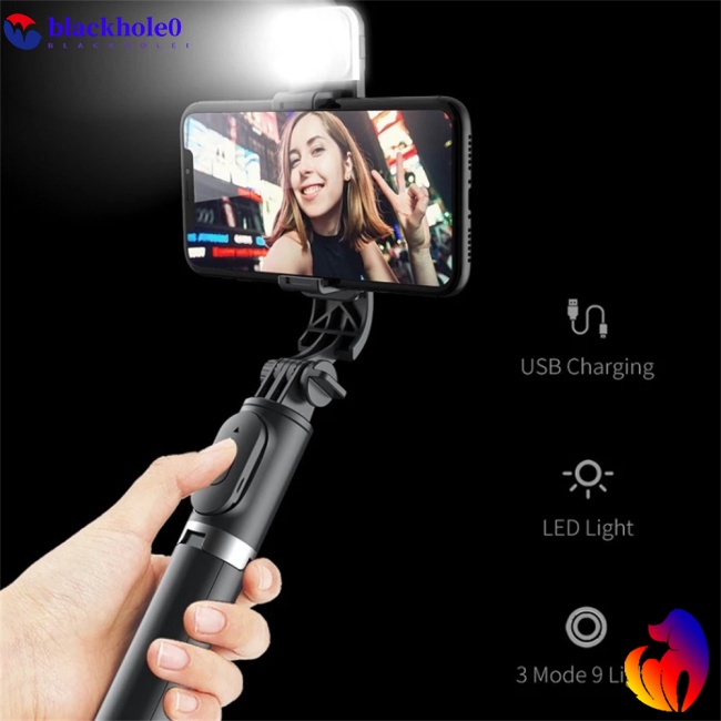 Gậy Chụp Ảnh Tự Sướng Bluetooth Không Dây BH Q02s Có Thể Gập Lại Kèm Remote Điều Khiển