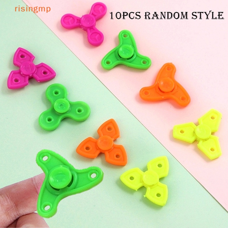 [risingmp] Set 10 Con Quay Đồ Chơi Lắp Ráp Vui Nhộn Cho Bé