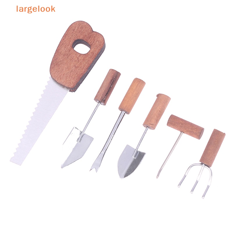 1 Set Dụng Cụ Làm Vườn Mini Hình Tam Giác Có Móc Sắc Bén Trang Trí Nhà Búp Bê