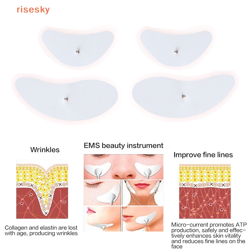 Bộ 2 Cặp Miếng Đệm Thay Thế Cho Máy Mát Xa Cơ Mặt