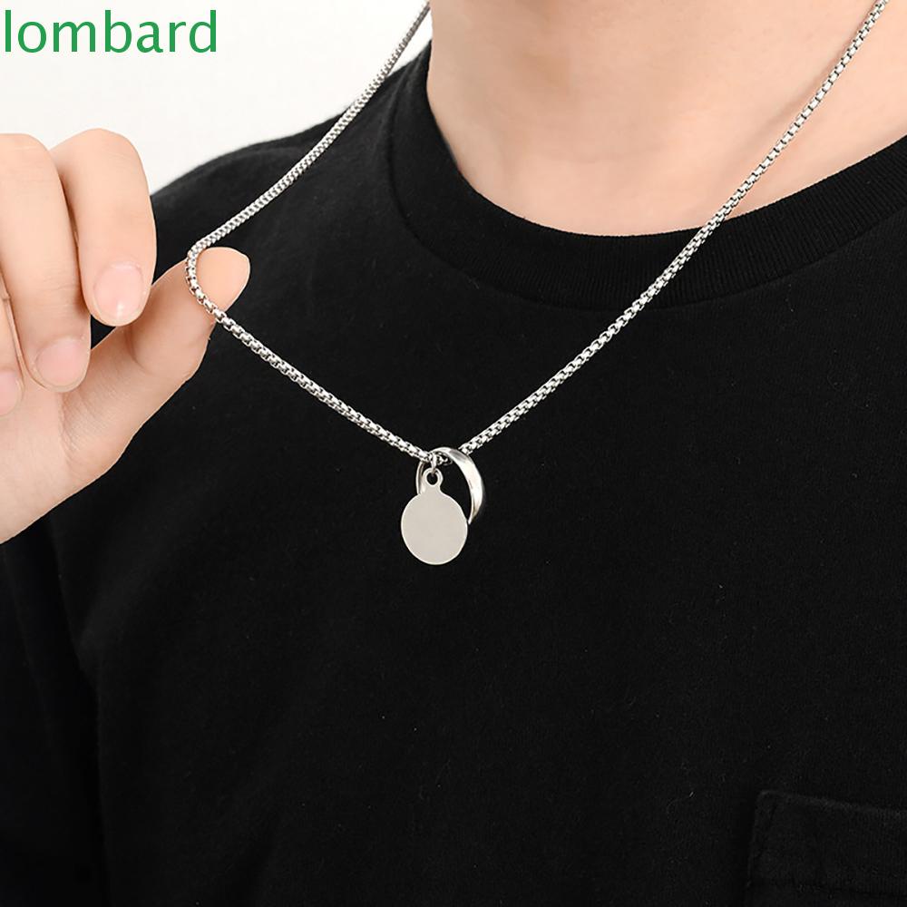 Vòng cổ Hợp Kim Mặt Hình Đĩa Tròn Phong Cách Hip Hop Thời Trang Cho Nam Và Nữ