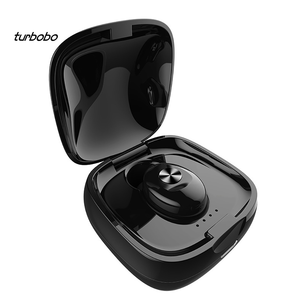 Tai Nghe Thể Thao turbobo 3D Stereo V5.0 Kết Nối Bluetooth Chống Nước Kèm Hộp Sạc