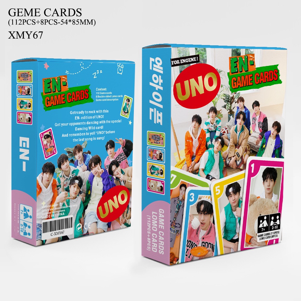 2023 UNO BTS Blackipink BORN PINK StrayKids Enhypen GOT7 Album Card Game Desk Game