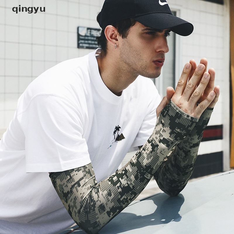 Găng Tay Chống Nắng Và Tia UV Bằng Lụa Họa Tiết Rằn Ri Dùng Chạy Bộ Câu Cá