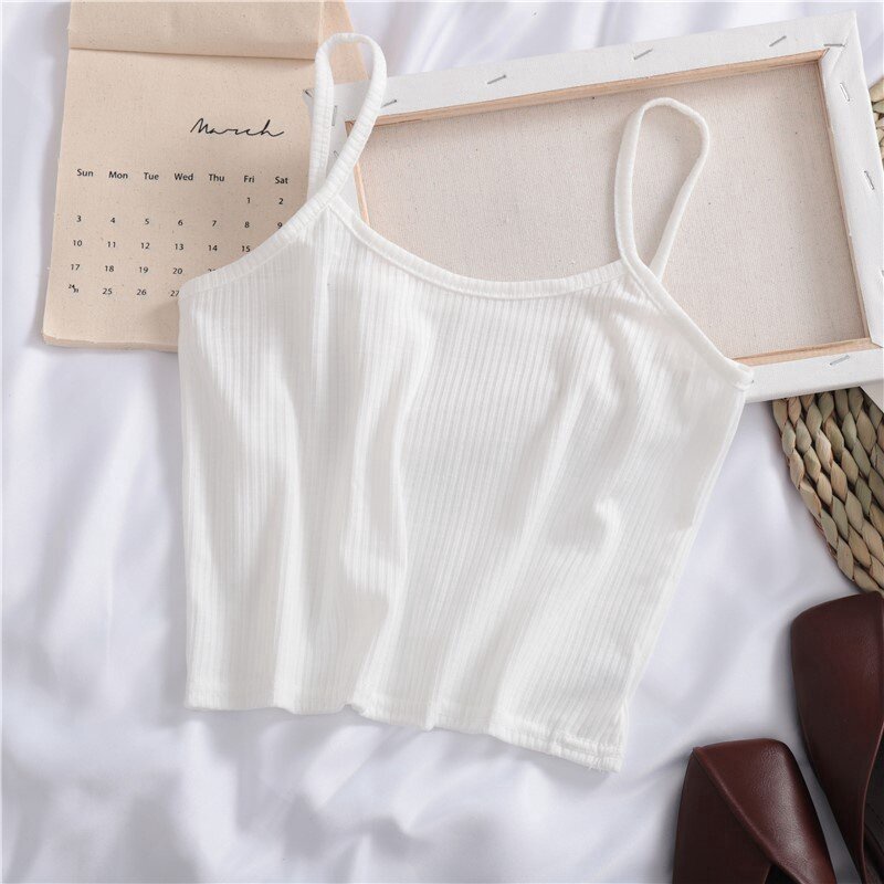 IELGY   Áo Hai Dây Dáng Ôm Phong Cách Hàn Quốc Thời Trang Mới Cho Nữ