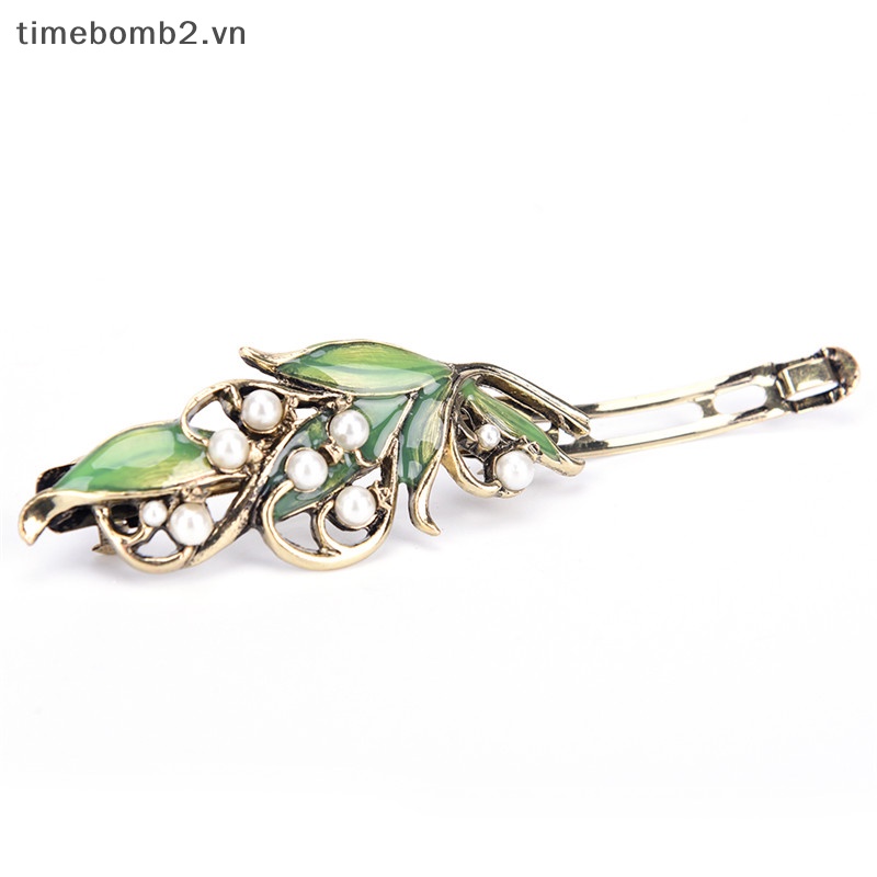 Kẹp Tóc Kim Loại Hình Cành Cây Phong Cách Vintage Thời Trang Cho Nữ