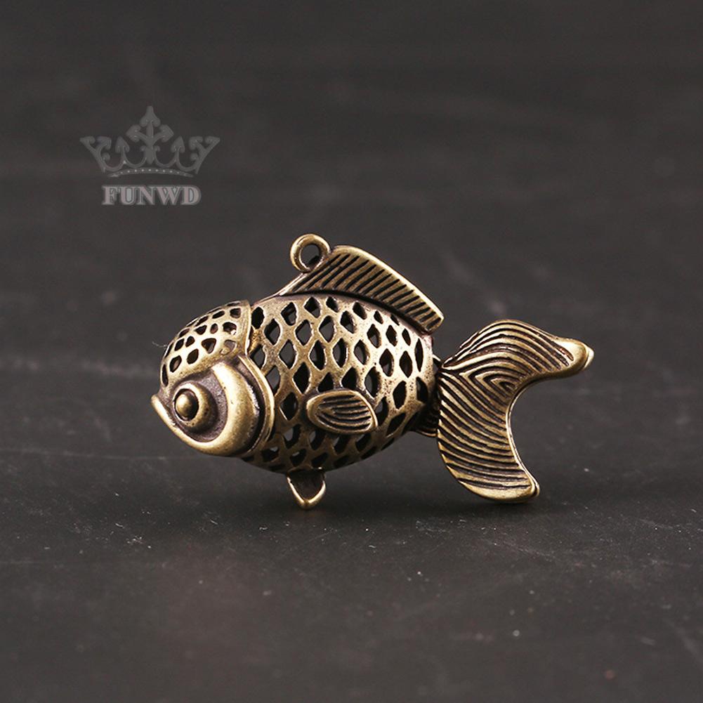 Móc Khóa Hình Cá Bằng Đồng Thau Đẹp Mắt