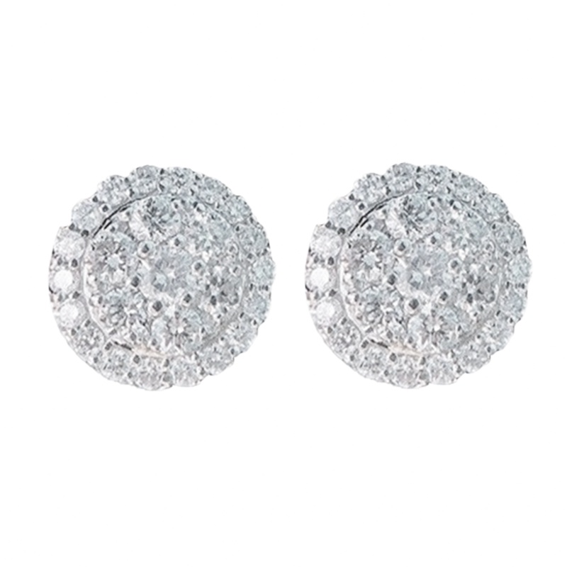 Khuyên Tai Bạc Đính Đá Pha Lê Nhân Tạo Tinh Tế Thời Trang Cho Nữ