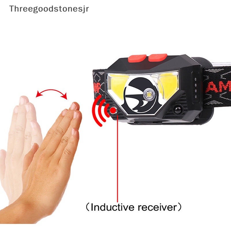 Đèn Pha LED COB Cảm Biến Chuyển Động 8 Chế Độ Sáng Tiện Dụng Cho Cắm Trại / Câu Cá JR