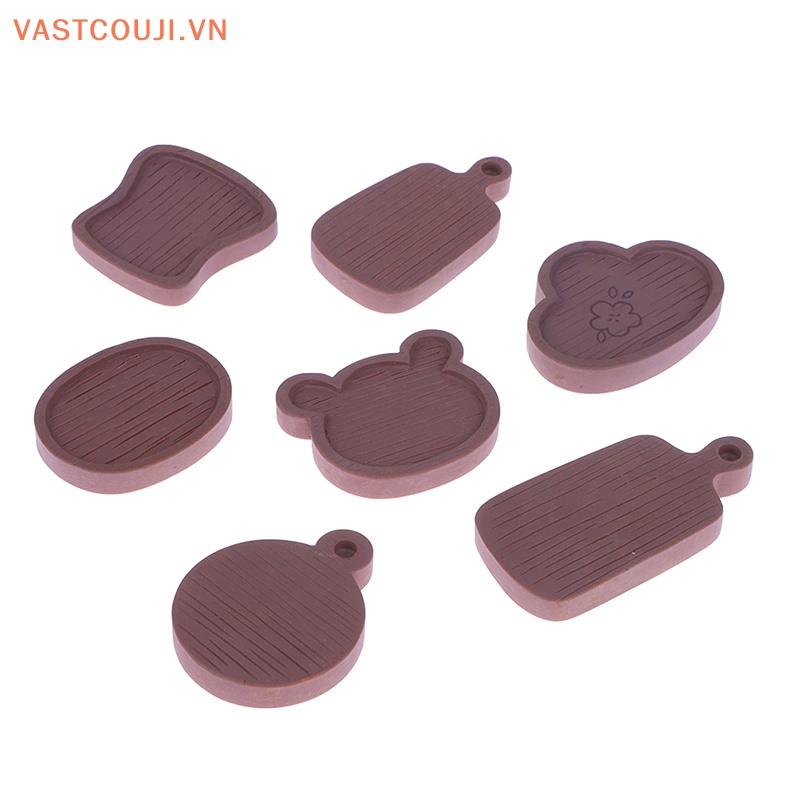 Set 5 Khay Nướng Bánh Mini Bằng Gỗ Cho Nhà Búp Bê